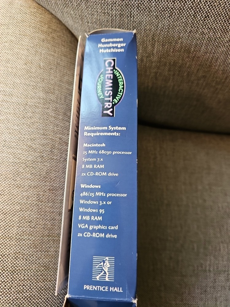 Interactive Chemistry Journey Leaning CD Opened Box