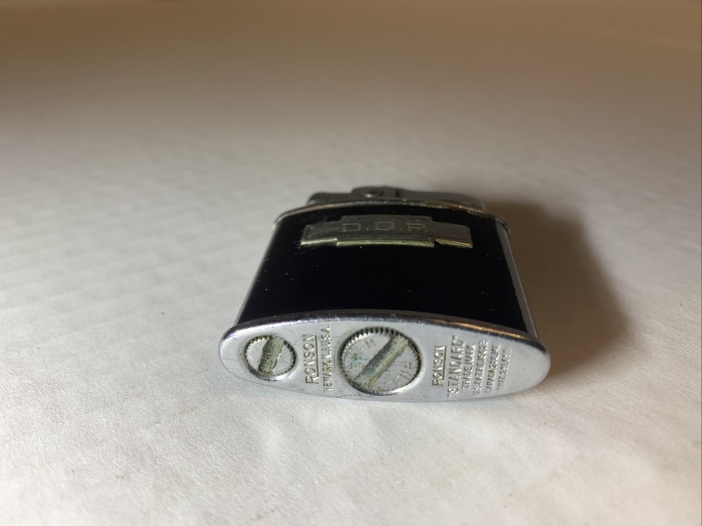 Vintage Ronson Lighter Whirlwind W Disappearing Wind Shield Personalized D.D.P.