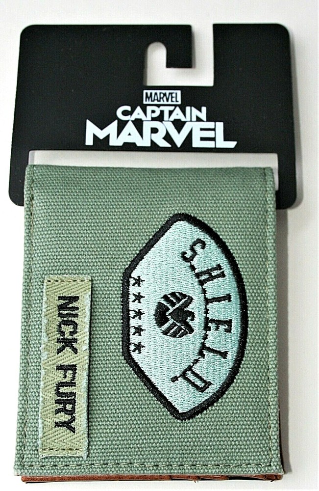 Marvel Comics Nick Fury SHIELD Cloth Wallet NEW NOS Tags Billfold