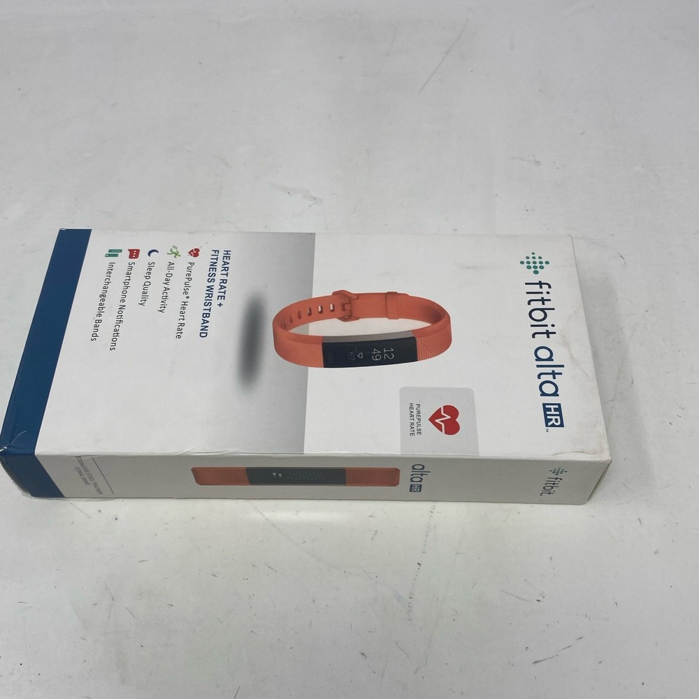 Fitbit Alta HR Activity Tracker Small - Peach/Coral Band
