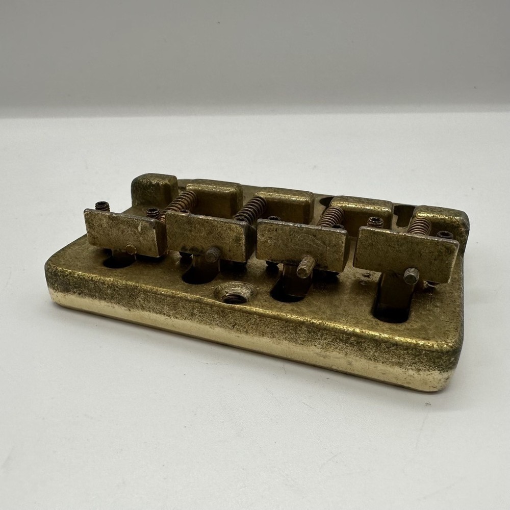 Vintage AriaPro2 Solid Brass Gold bridge