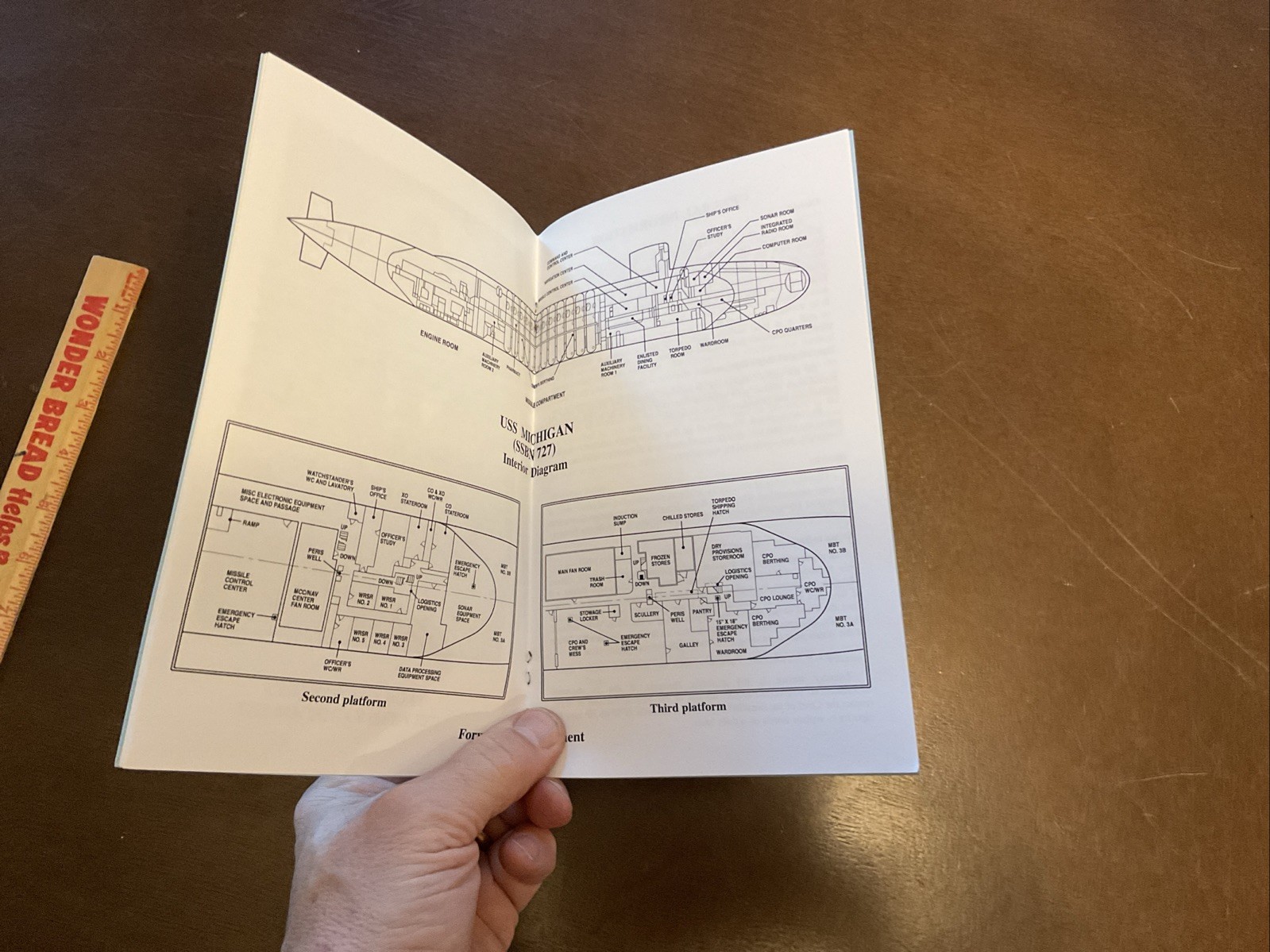 Welcome Aboard USS MICHIGAN SSBN 727 Handout Pamphlet Vintage