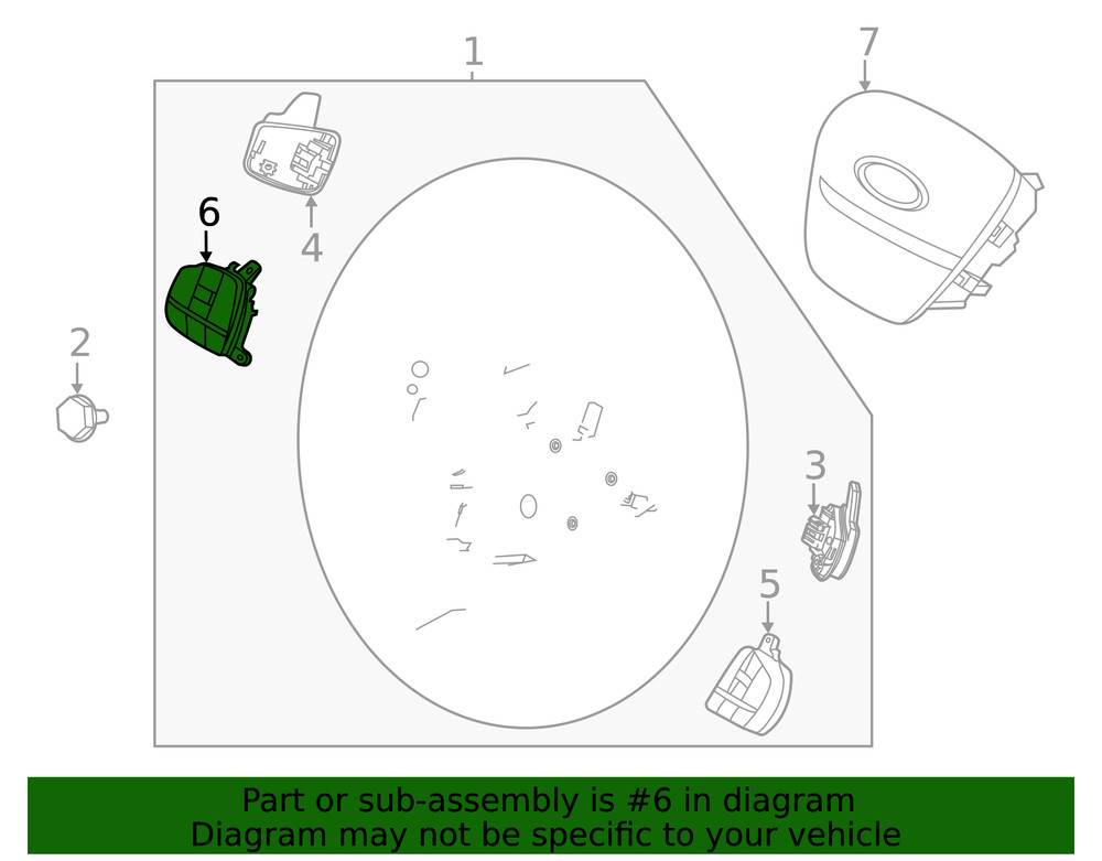 Genuine Ford Switch Assembly Control LB5Z-9C888-H