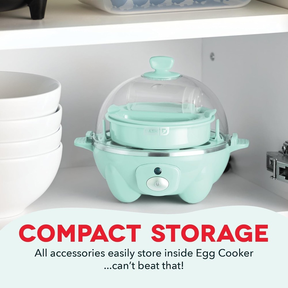 DASH Rapid Egg Cooker: 6 Egg Capacity Electric Egg Cooker for Hard Boiled Eggs,