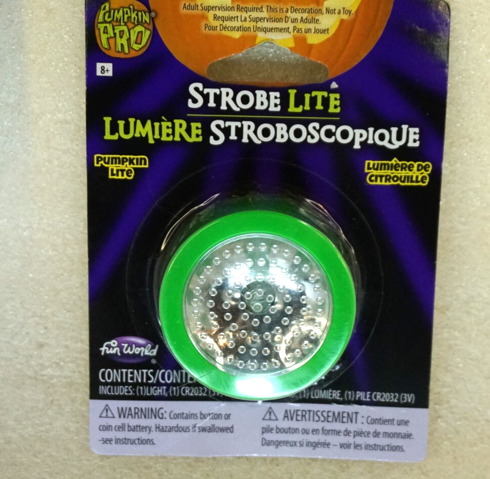 Pumpkin PRO Strobe Lite Lighted Pumpkin Light Battery Operated