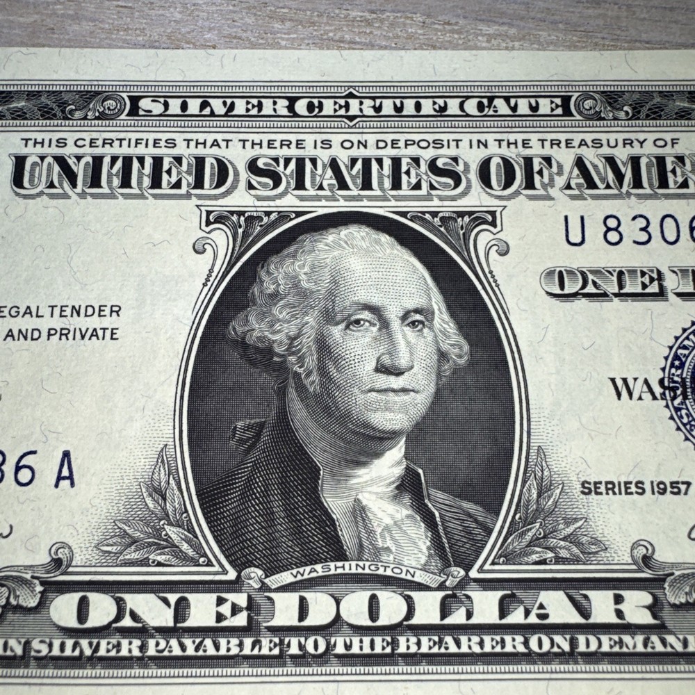 One Dollar 1957B Silver Certificates STAR NOTE/low Serial Number