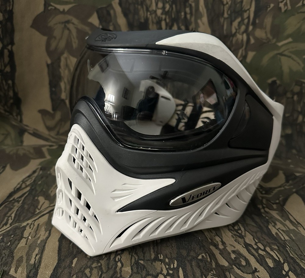 V-Force Grill Paintball Mask White Black VForce Goggles