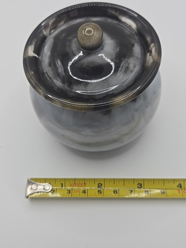 Hand Crafted Resin Jar/Pot/Stash