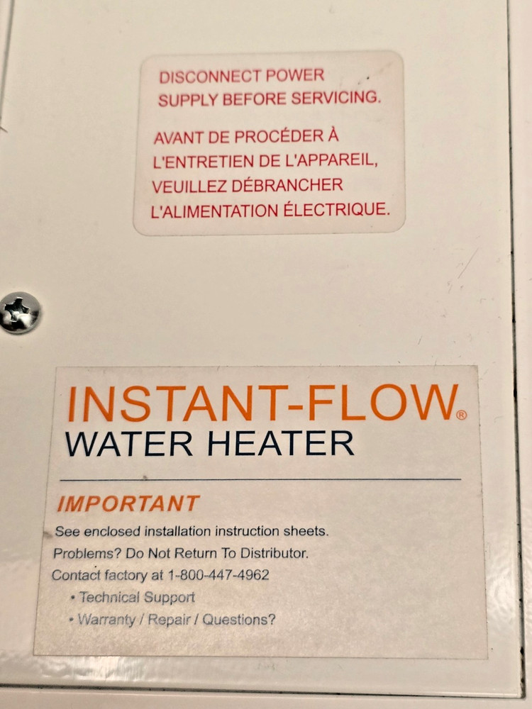 Chronomite SR-30L/120-1 Instant-Flow Electric Tankless Water Heater, Wall NOB