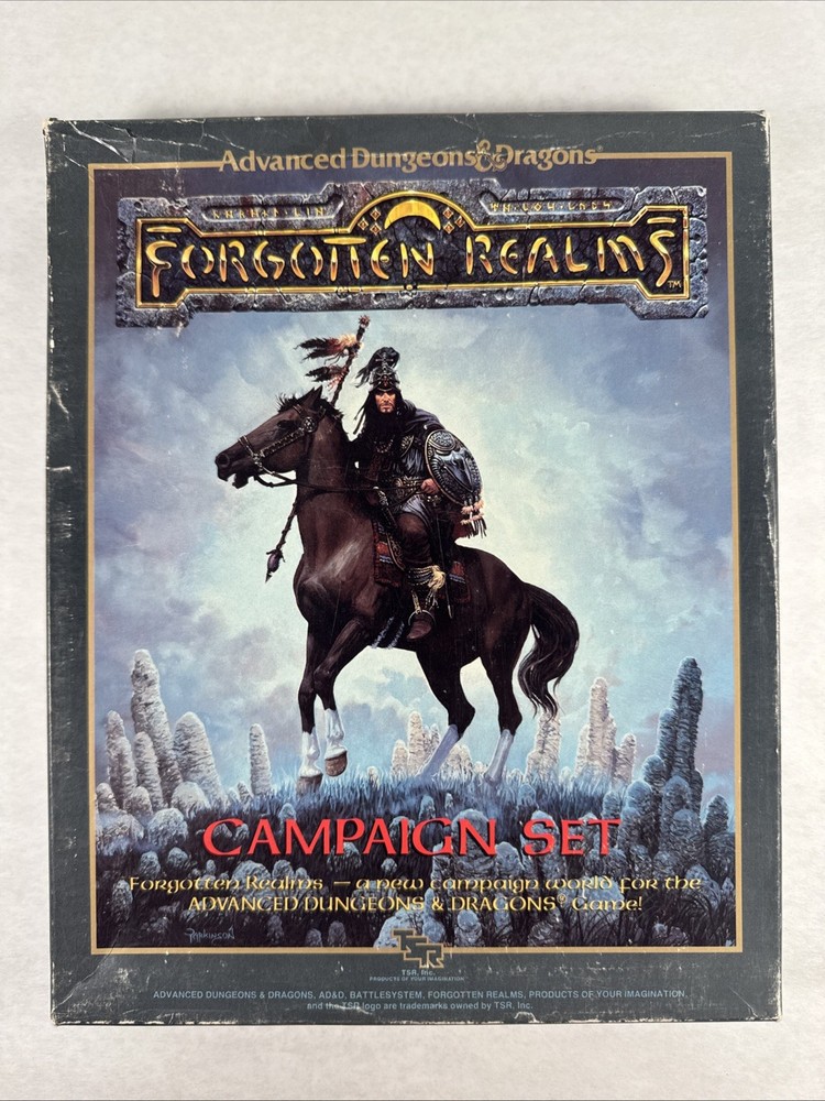 Forgotten Realms Campaign Boxed Set TSR #1031 incomplete READ