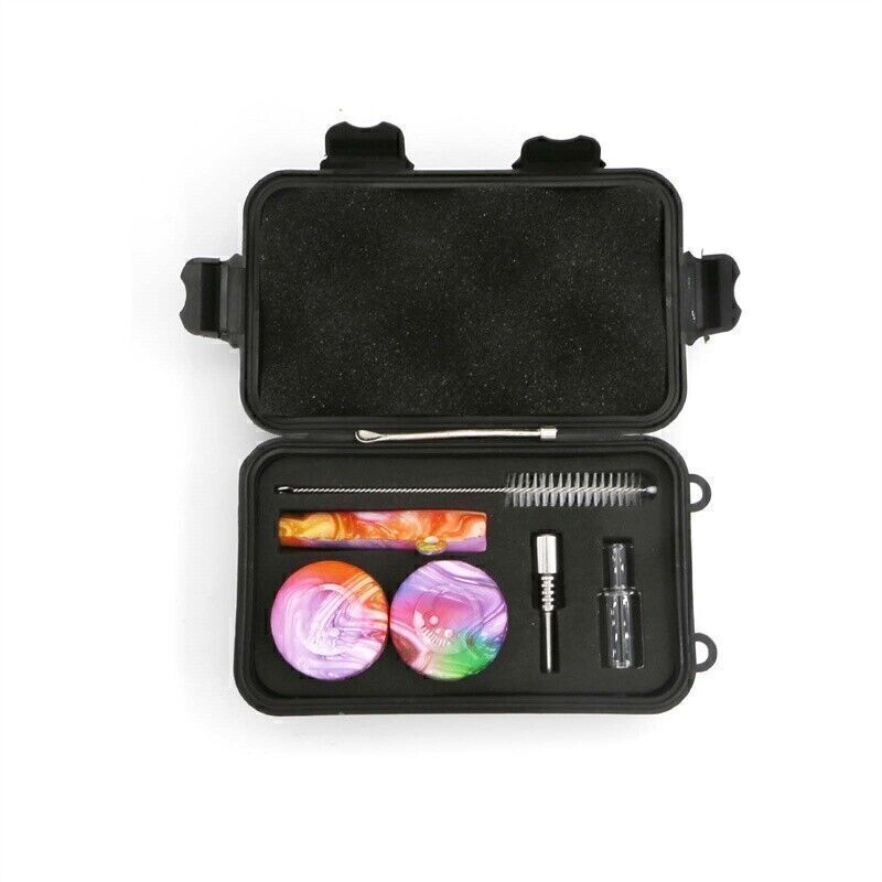 1 Pack Silicone Pipe Set with Assorted Tools and Accessories Random Color