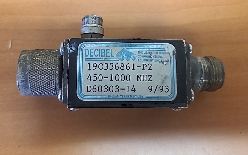 Decibel Unidirectional RF Power Sensor 19C336861-P2 D60303-14