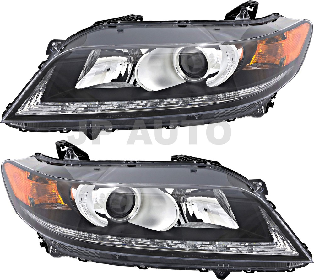 For 2013-2015 Honda Accord Coupe Headlight Halogen Set Driver and Passenger Side