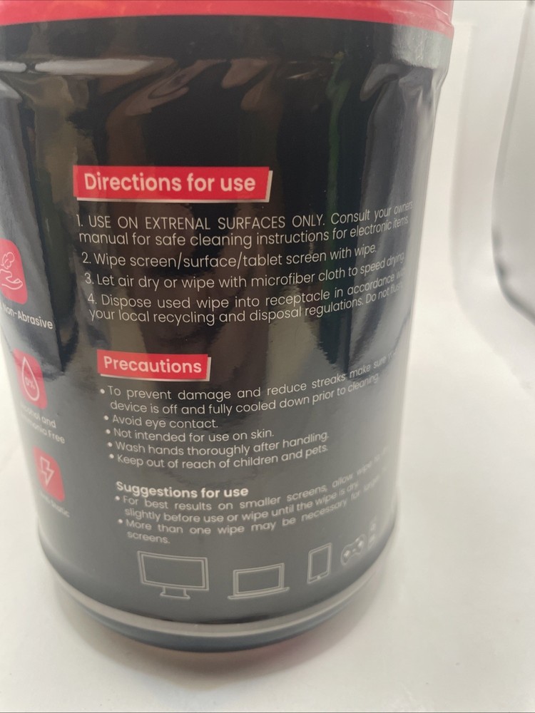 E-Plus - Electronic Wipes - 160 Count Per Container Easy Fast Cleaning - 2 Pack