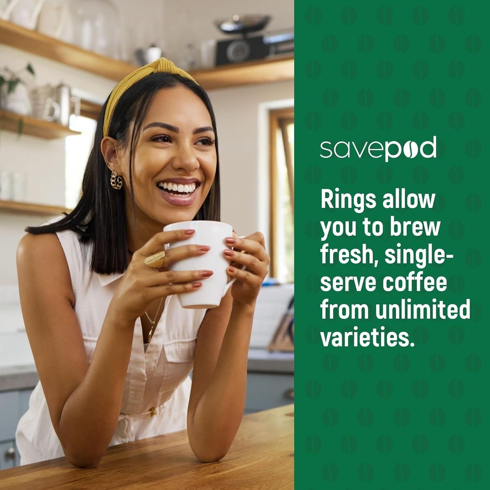 Pods Replacement Ring, Savepod Coffee Filter Dispenser, Reusable Pod...