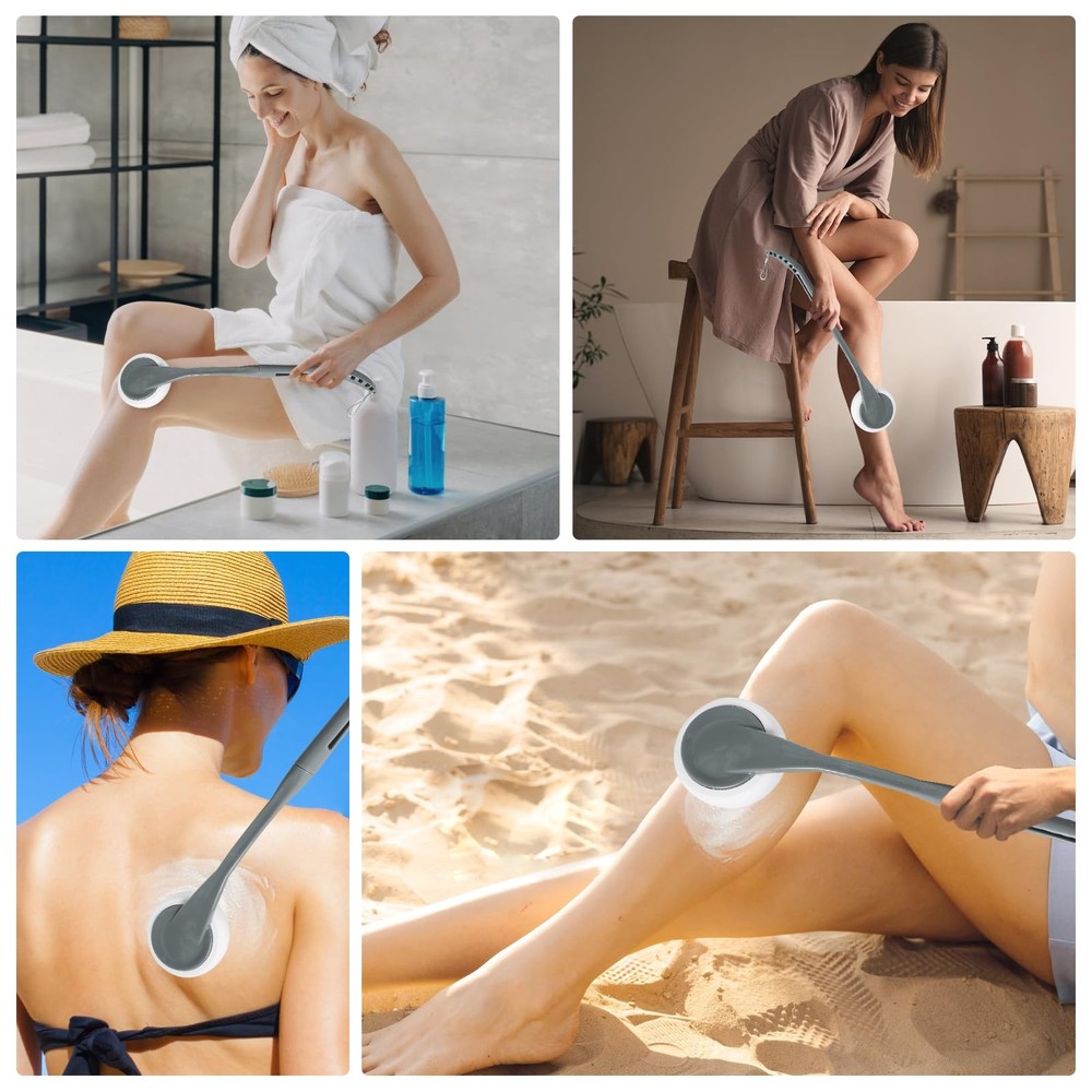 Lotion Applicator for Back, 20.5'' Replaceable Back Grey