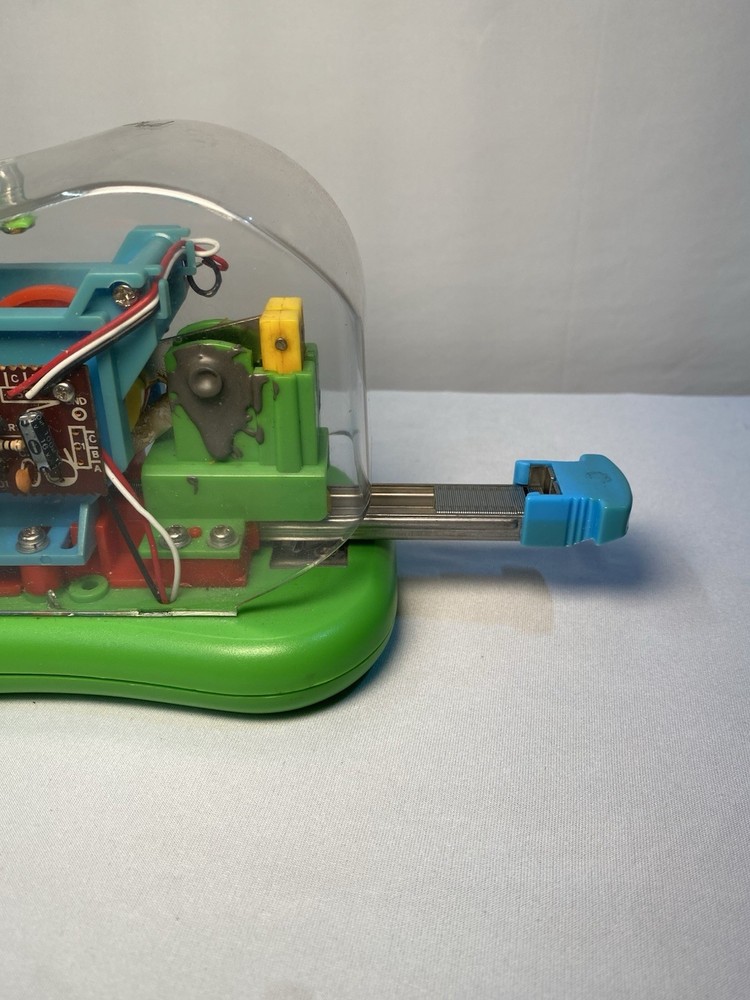Swingline See Through Clear Stapler, Green Base, Automatic And Electric Untested
