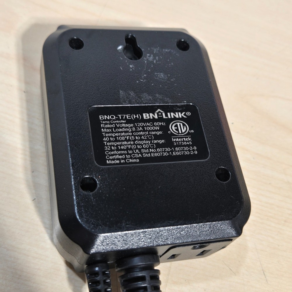 BN-LINK BNQ-T7E(H) Digital Temperature Controller Germination, Reptiles