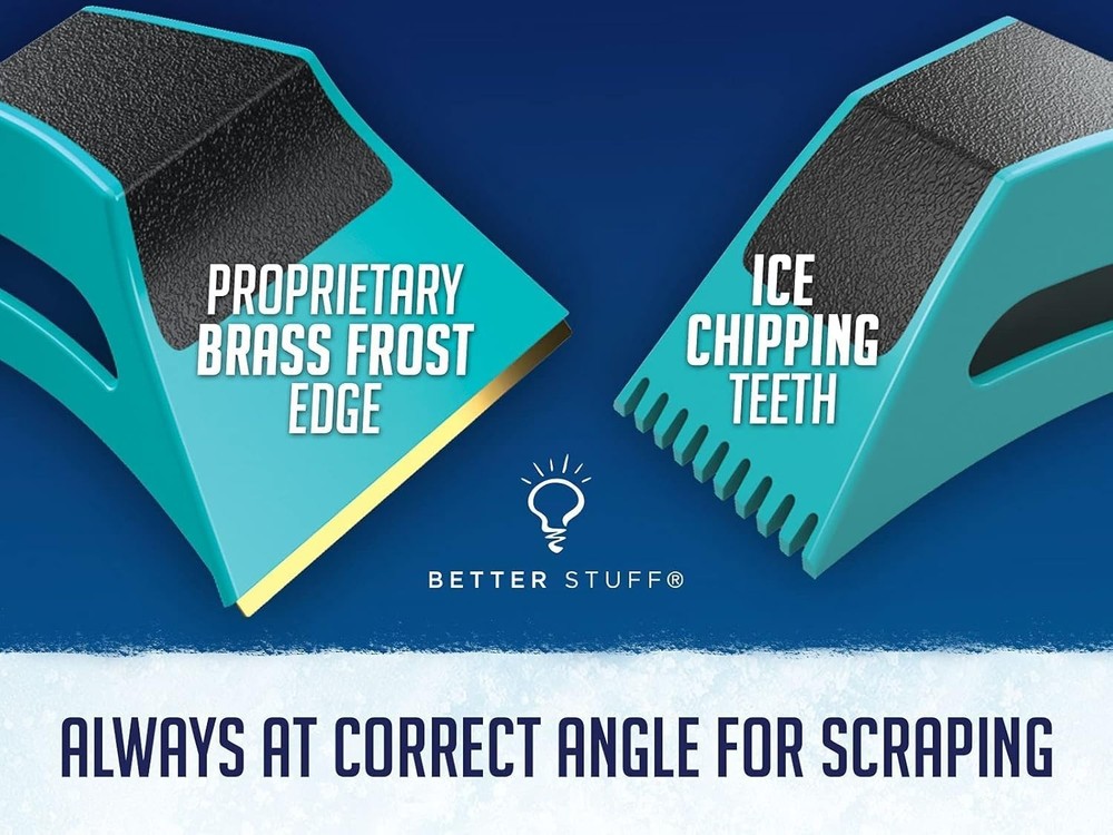 The Ultimate Ice Scraper: Patented Shape Shifting Design, Ergonomic & Compact