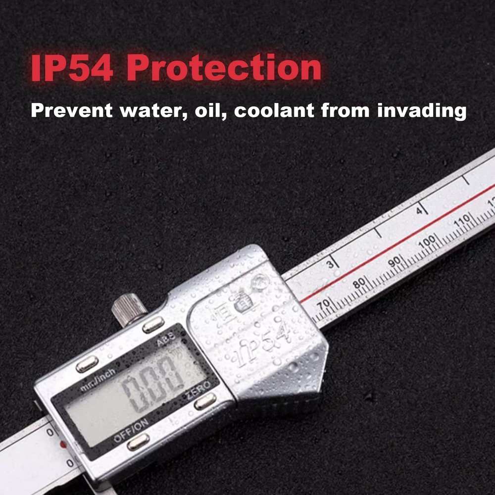 Long Upper Jaw Digital Caliper, Electronic Caliper Measuring Tool with Long U...