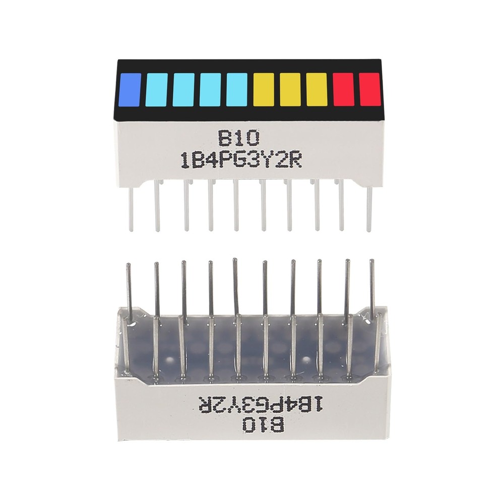 10 Segment LED Bar Graph Display Multi-Color for Arduino and DIY Projects