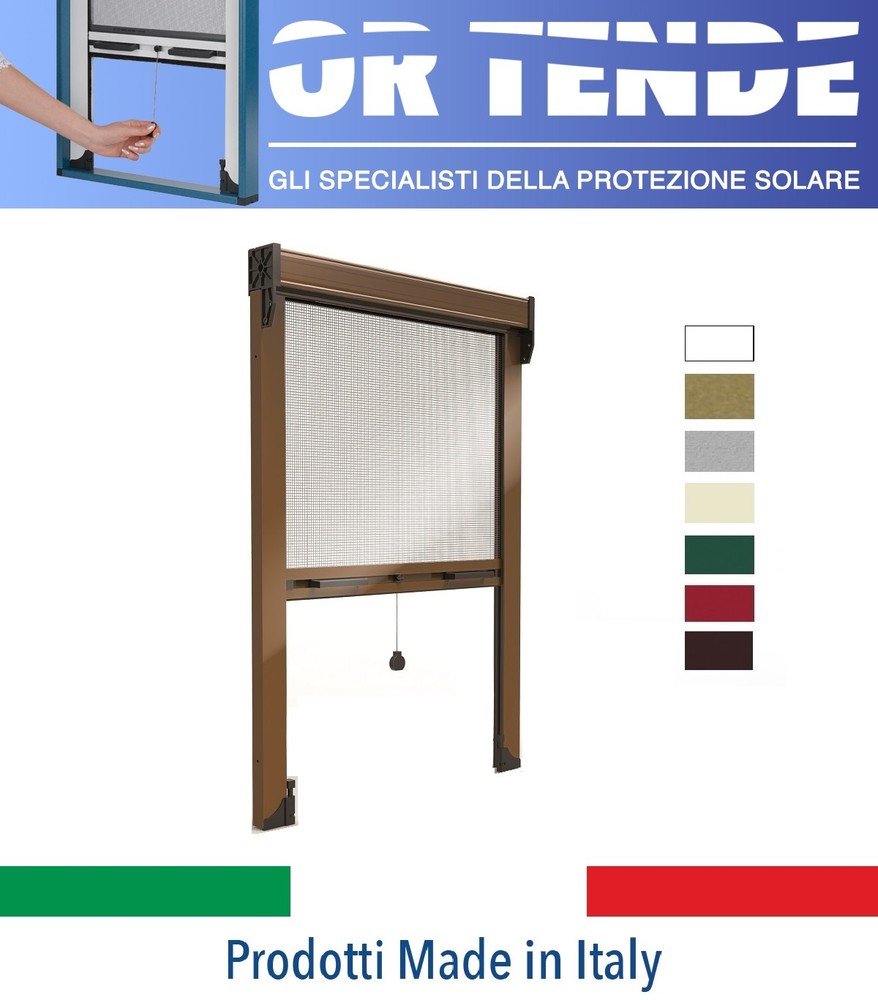 Window Mosquito Nets Aluminum CUSTOMIZED Vertical Mosquito Net with Brake