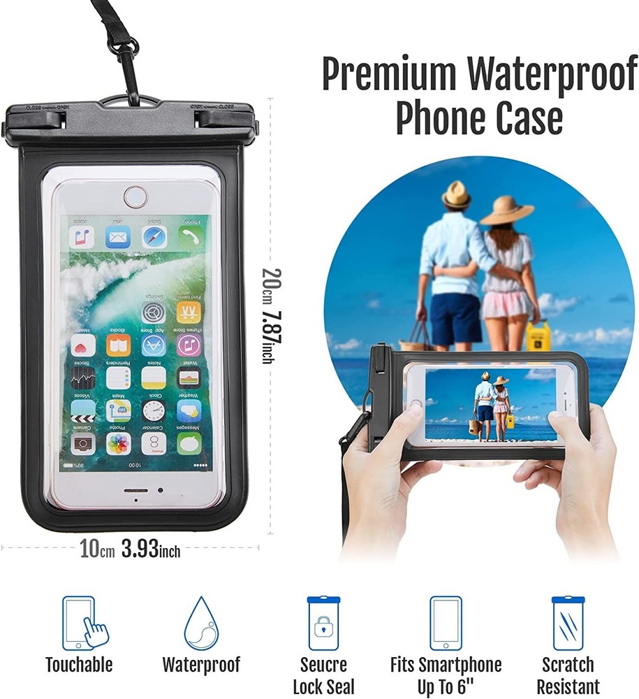 Icewords Waterproof Floating Dry Bag Transparent Lightweight Backpack 10L - NEW