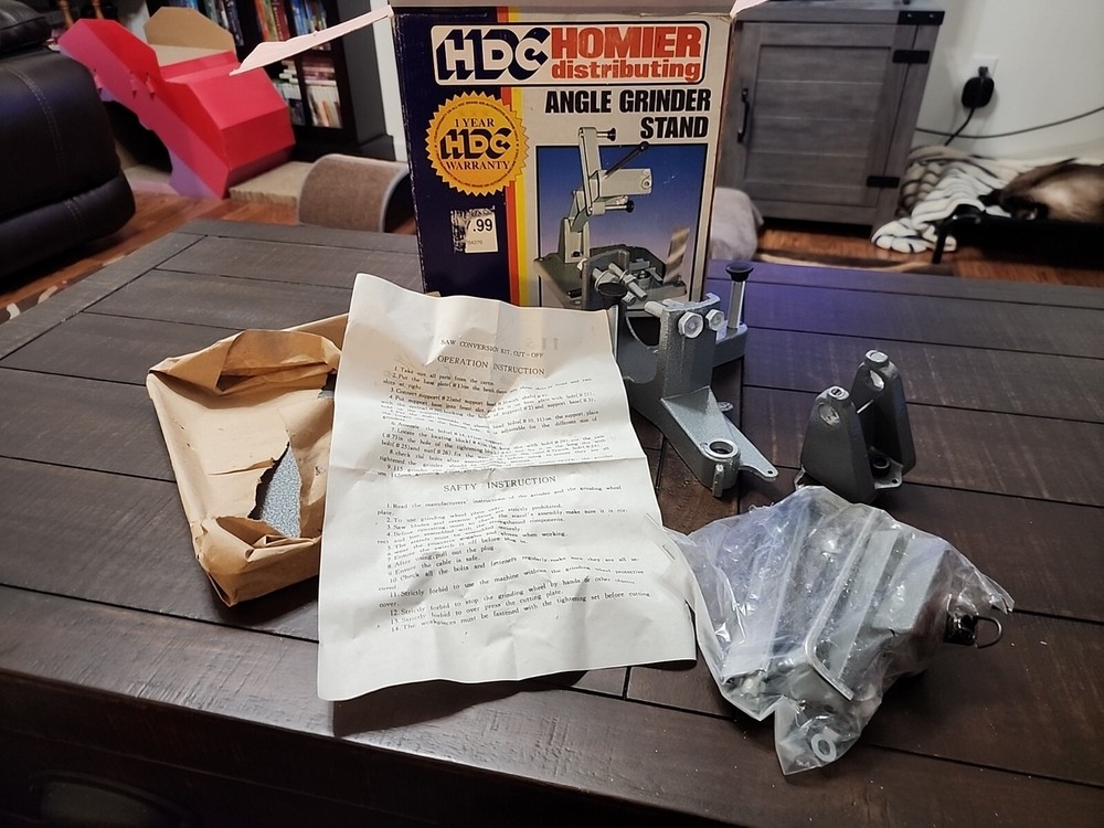 HDC Angle Grinder Stand Grinder Holder, Homier Distributing, New Open Box