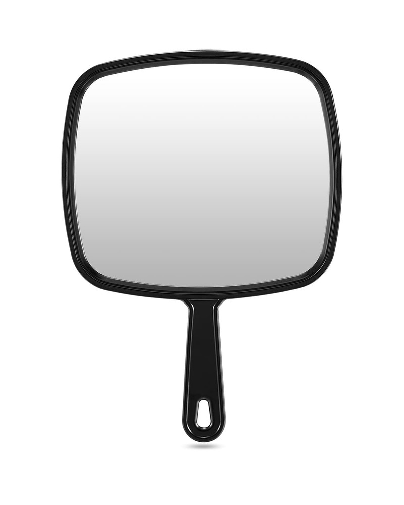 Extra Large Hand Mirror, Salon Barber Hairdressing Handheld Mirror with Handle (