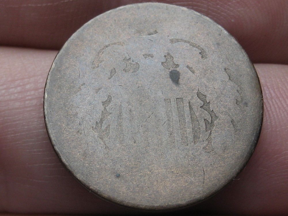 1864-1872 Two 2 Cent Piece- Lowball, Reverse Die Crack Break
