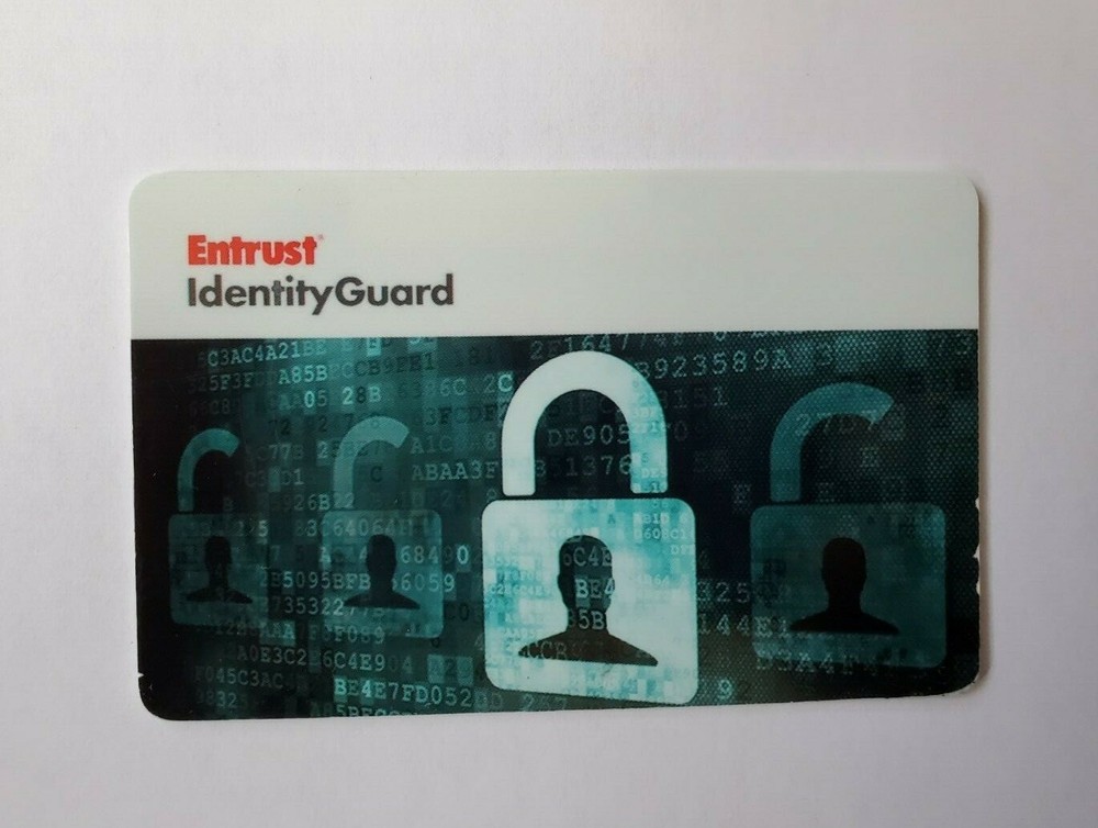 Entrust Identity Guard Grid Card