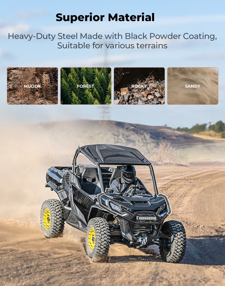 Front Corner Guards Bumper Kit for Commander & Commander Max 1000R 2021-2024