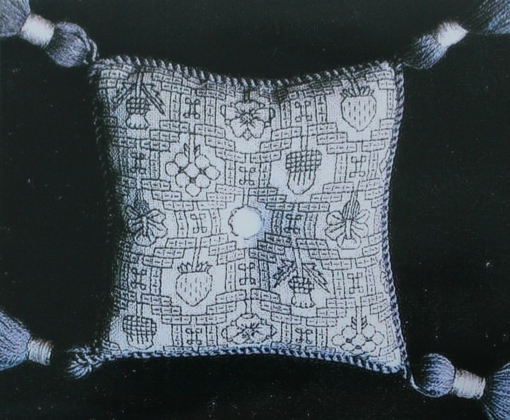 Blackwork Pincushion - by Nostalgic Needle