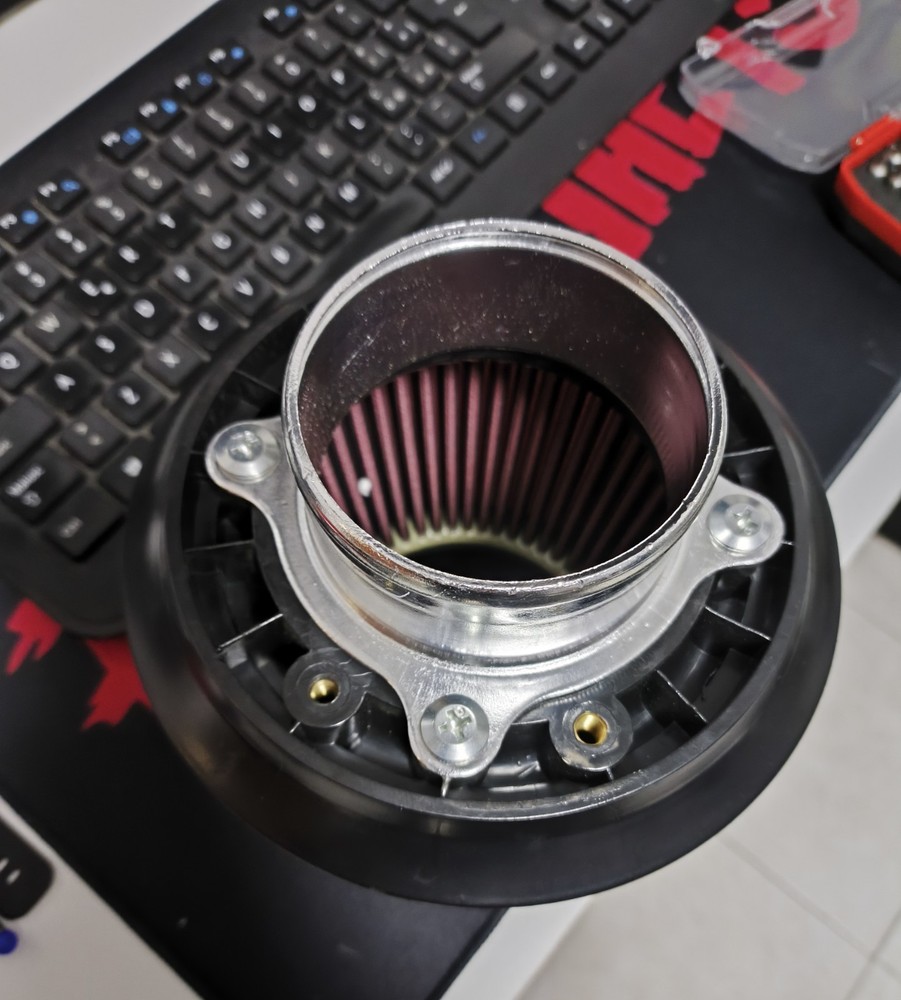 Adapter In 76Mm Plate For Mounting Air Filter Cone Flow Meter