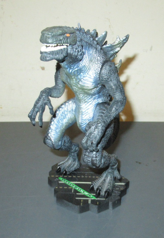 1998 TOHO Trendmasters 8" Godzilla Fang Bite bites roars arms spring
