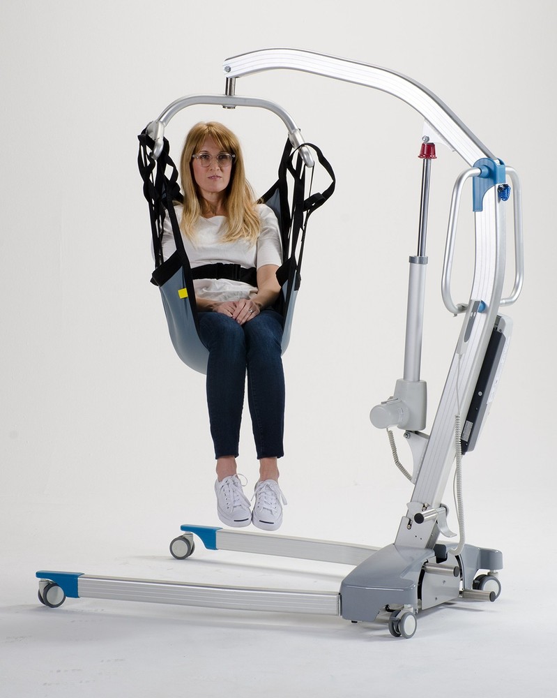 One Piece Patient Lift Sling with Positioning Strap, Comfy Polyester Mesh Fab...