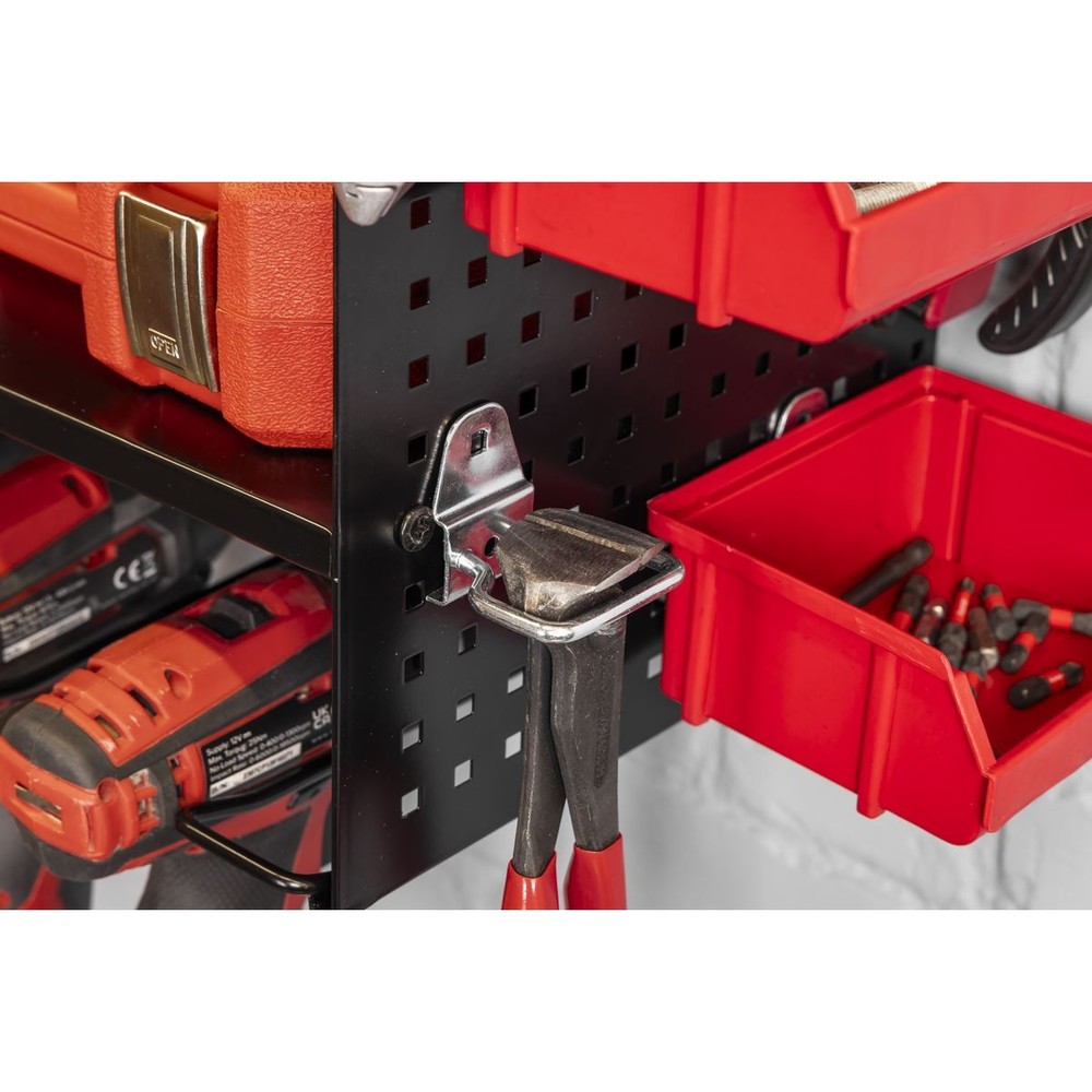 Sealey Power Tool Storage Rack with Shelves PTSR4 Garage Workshop