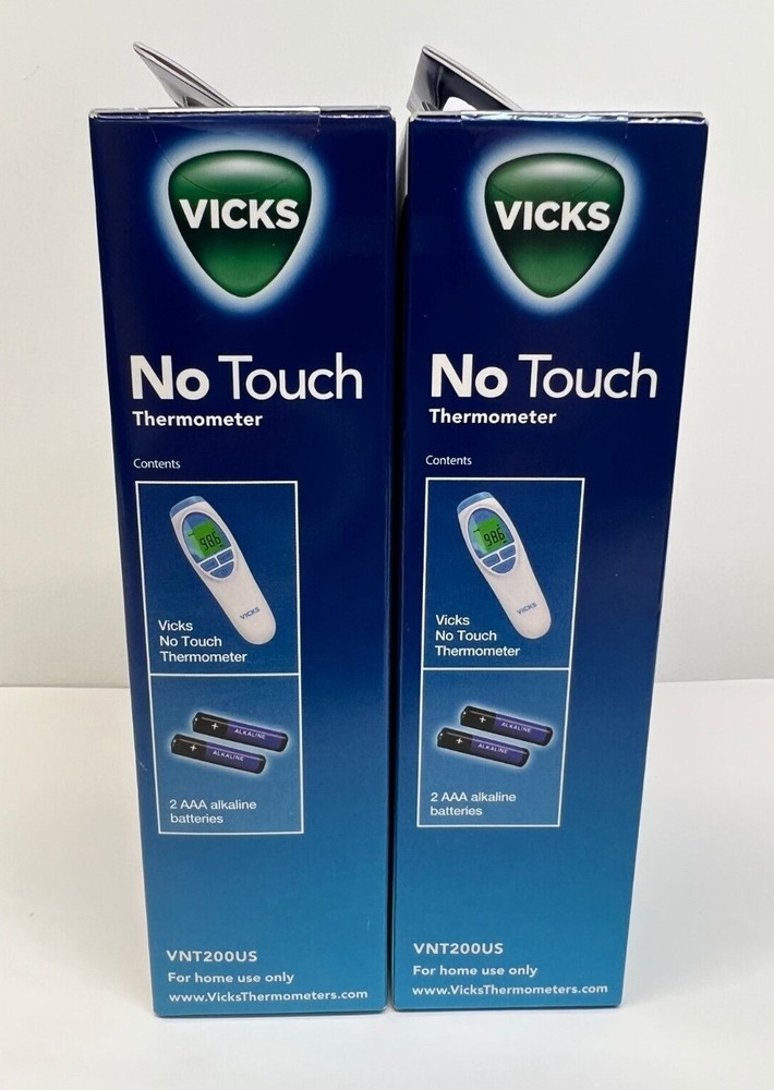 2X Vicks Forehead No Touch 3-in-1 Thermometer