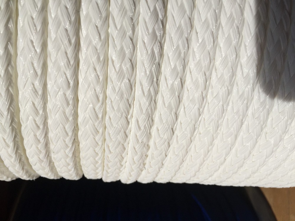 5/16" x 315 ft. spool of Hollow Braid Polypropylene Rope. White.