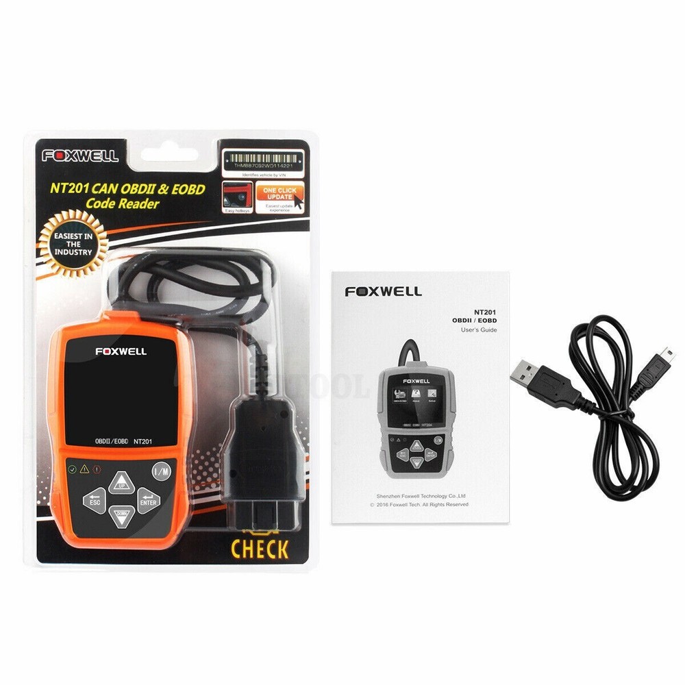 Jeep Wrangler Automotive Fault Code Reader Scanner Reset Tool OBD2 OBDII NT201