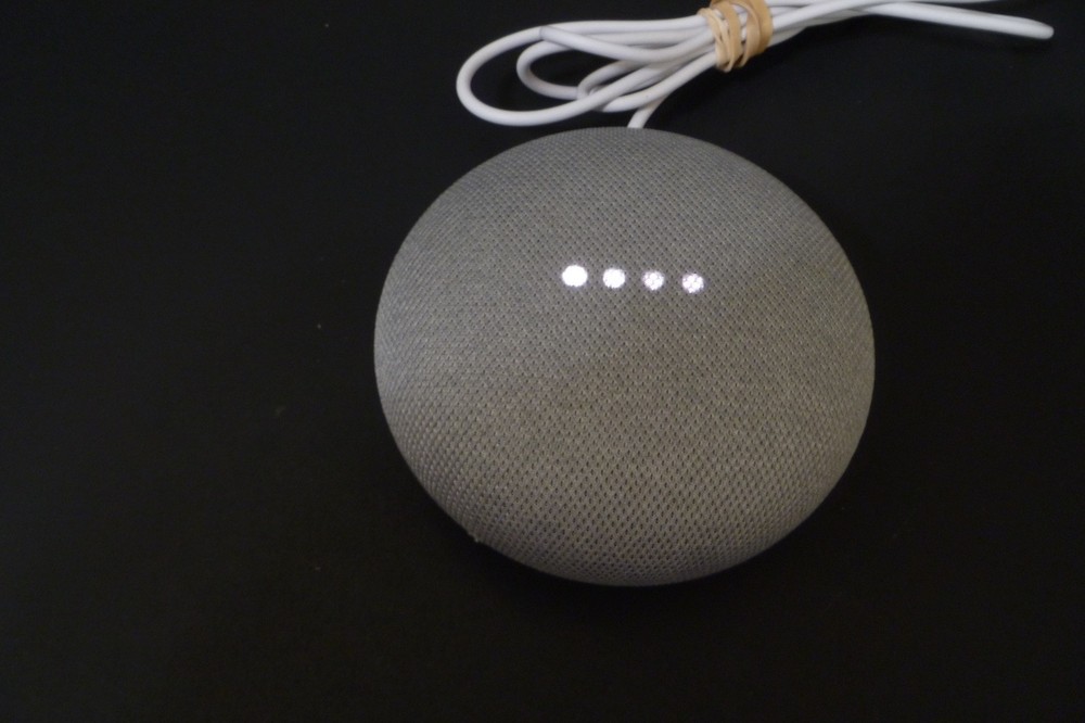 Google Home Mini - Model H0A - 1st Generation White w/ Power Cable - TESTED