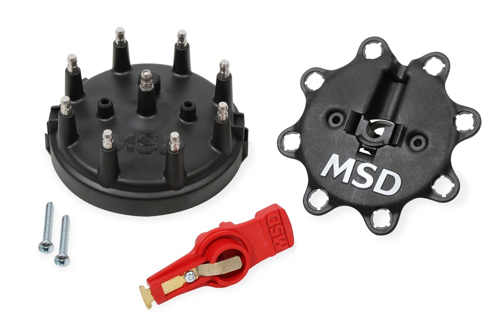84823 Black, Distributor Cap/Rotor Kit, MSD/Ford V8 TFI