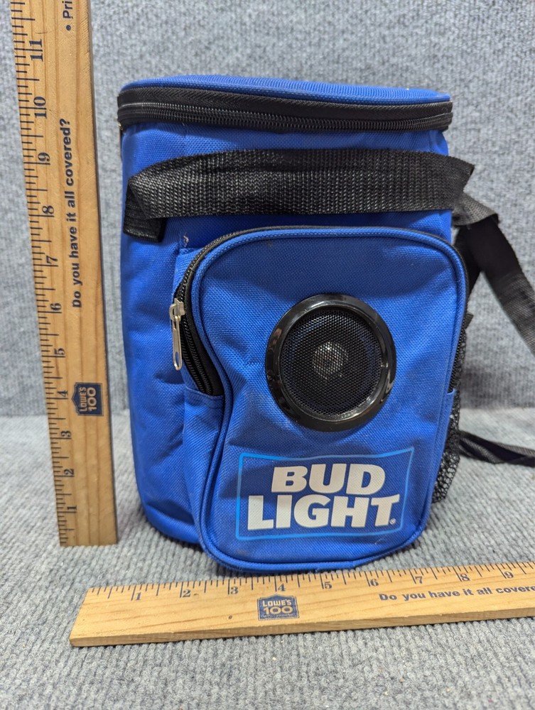 Bud Light Cooler Speaker & Bottle Holder - Small tear on bottom
