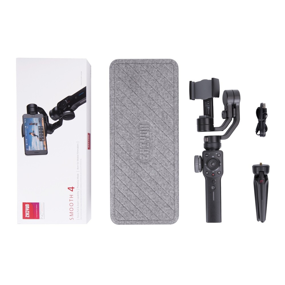 Zhiyun Smooth 4, Gimbal Stabilizer Smartphone iPhone Android Cell Phone 3-Axis