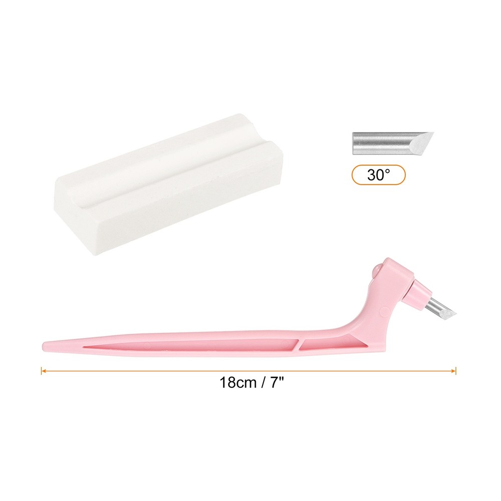 Craft Cutting Tools 30 Degree Blades 360° Rotating Blade, Pink