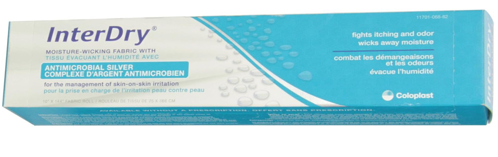 Coloplast InterDry Textile w/ Antimicrobial Silver Complex 10x144