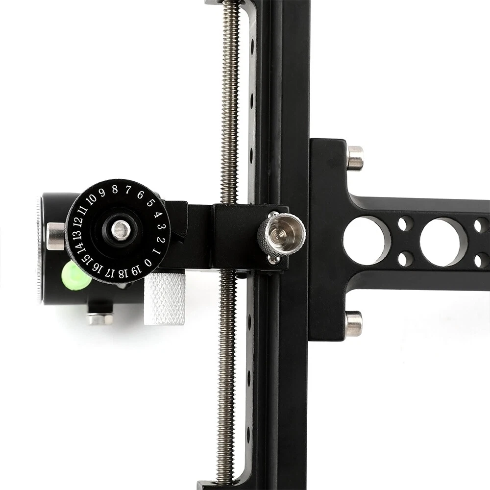 4X Lens Sight Archery Compound Bow 1 Pin 0.059" Micro Adjust Aluminum Shooting