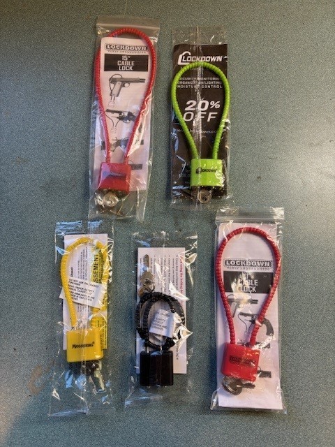 Assortment of 5 New Trigger Locks