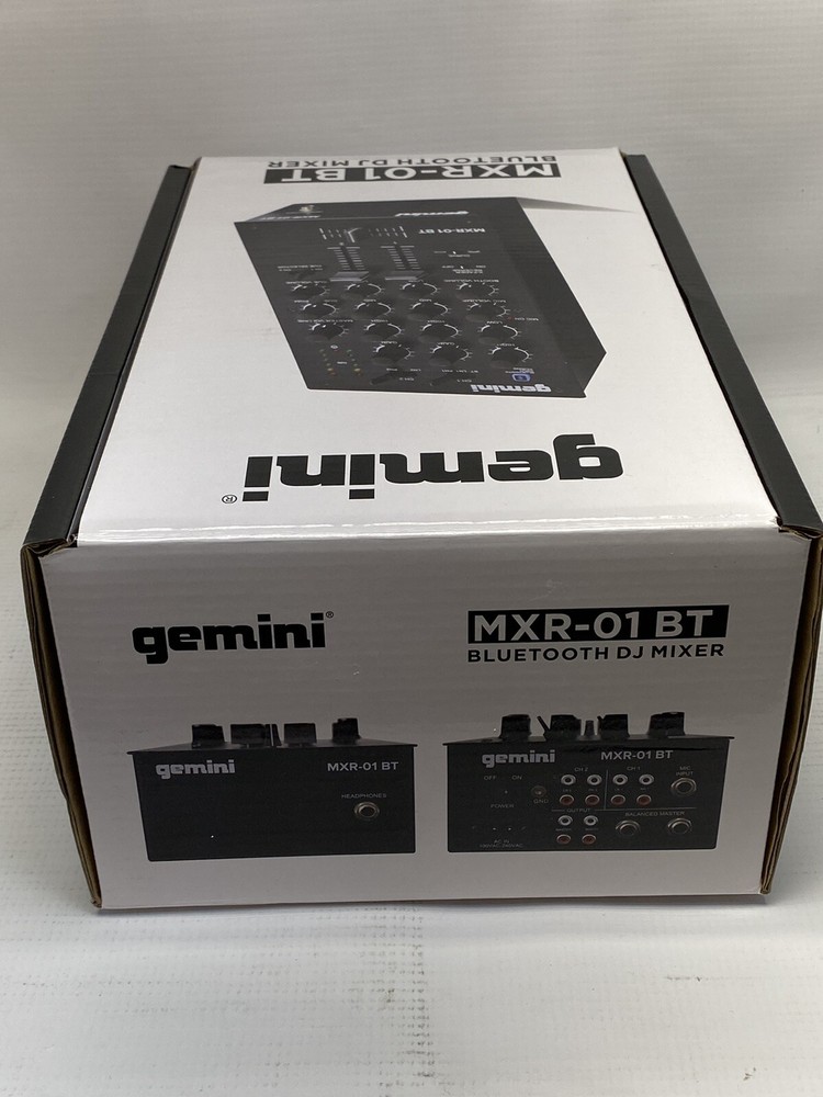 Gemini MXR-01BT 2 Channel DJ Mixer Bluetooth