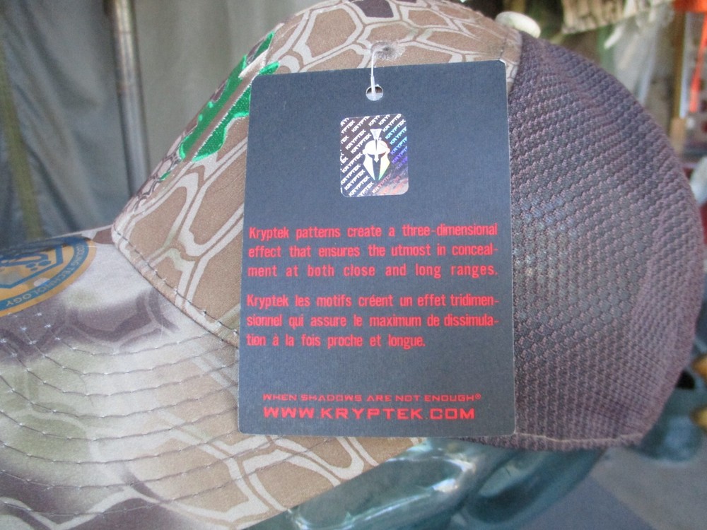 KRYPTEK NWT Heat Gear Mesh Back Tactical Ball Cap, Camouflage Hat